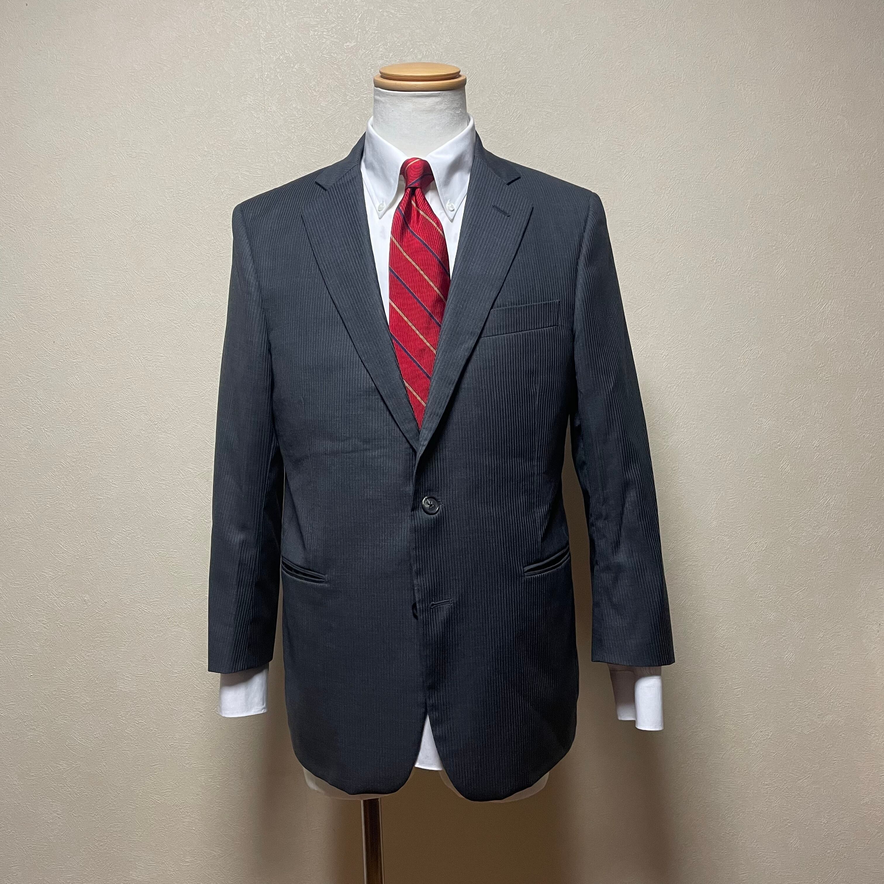 Used Brooks Brothers 1818 Saxxon wool 2B stripe suit | L.E powered by BASE