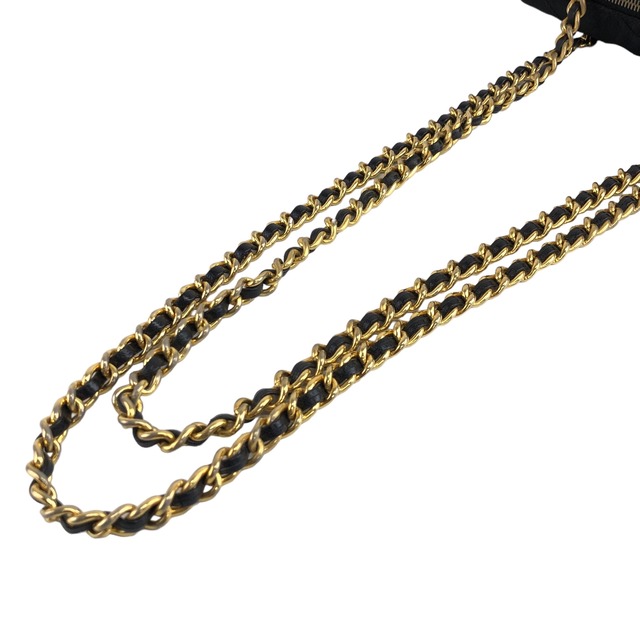PRADA プラダ ショルダーバッグ ブラック トライアングルロゴ ナイロン チェーンショルダー vintage ヴィンテージ オールド bzay2y