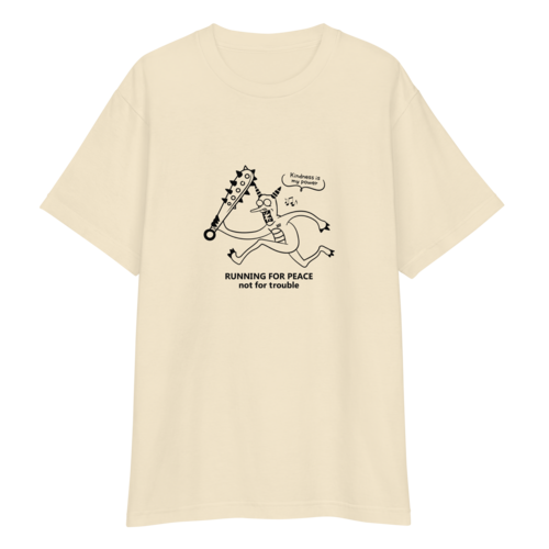 鬼に金棒 イラスト グラフィック ユニセックス ヘビーウェイト 半袖Tシャツ 全4カラー