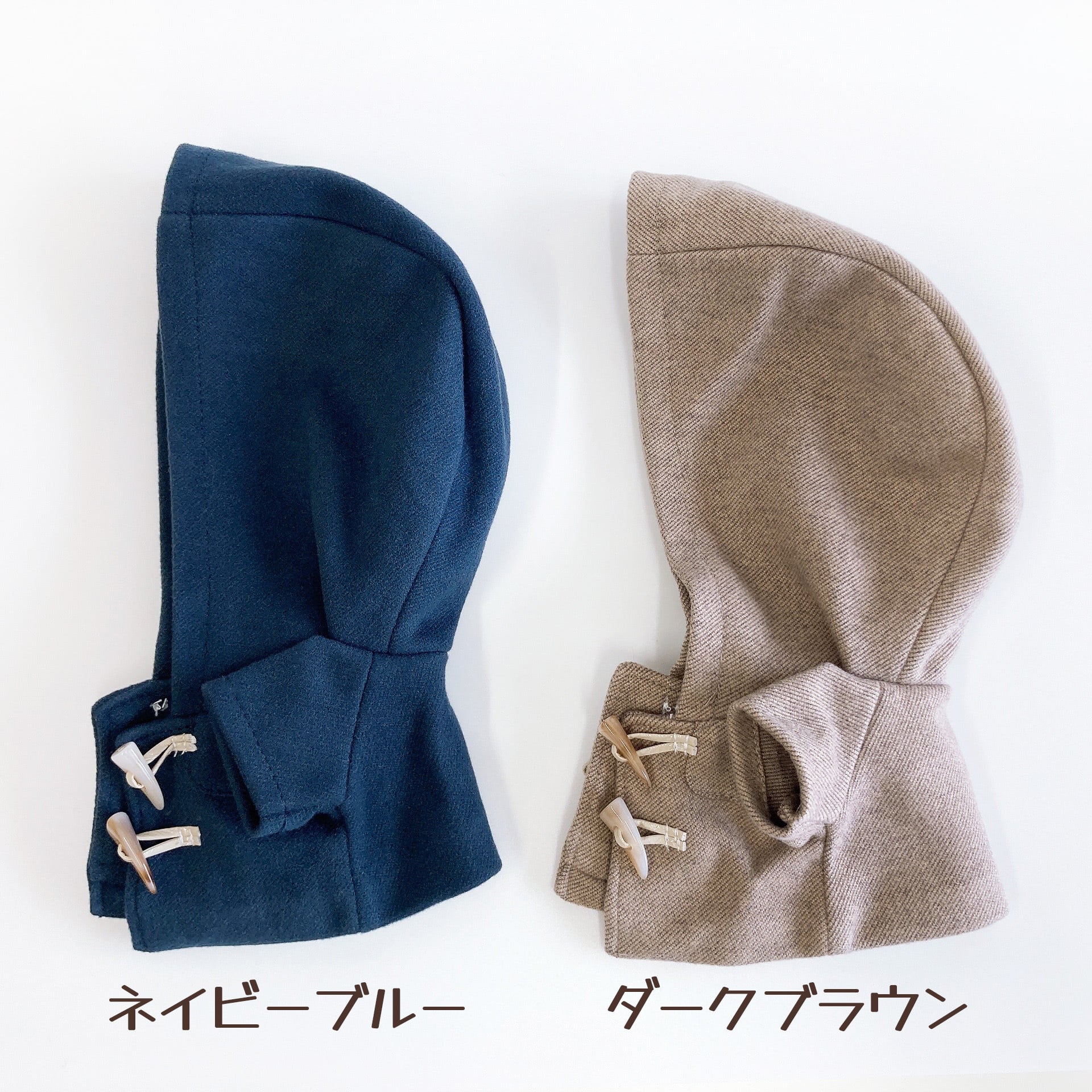 1I-1049【20cm】フード付き単色コート | Little Closet │ ぬい服