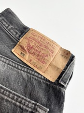 90s Levi’s 501 BLACK DENIM PANTS MADE IN USA Size W32L30→W31.5L28