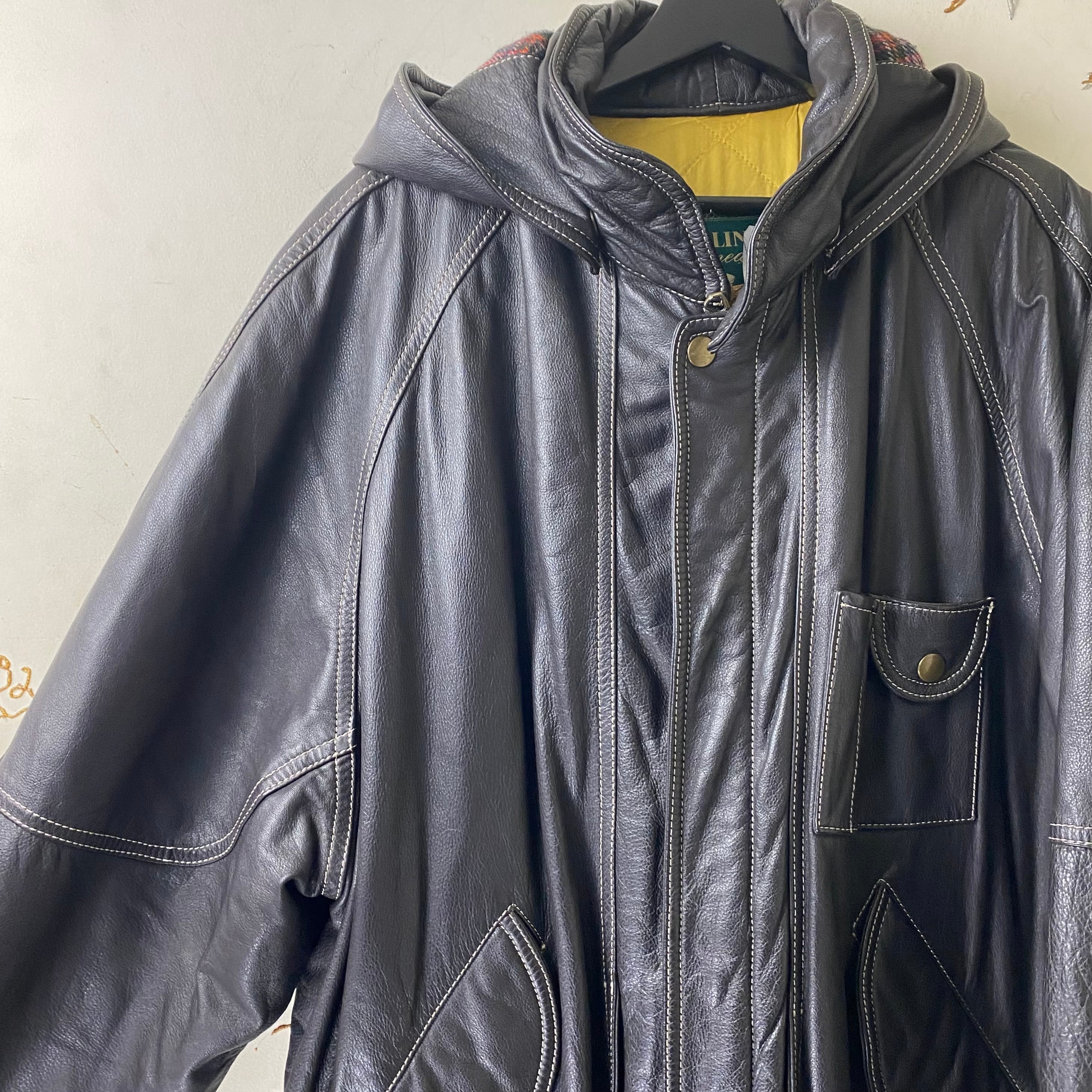 vintage POLLINI leather coat | NOIR ONLINE