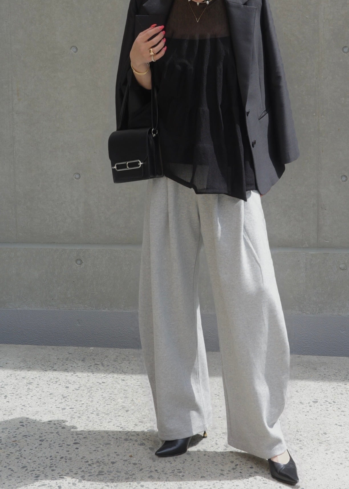 Tuck Easy Pants (gray) | Lig.