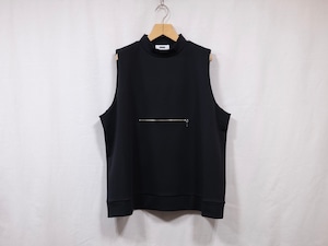 REVERBERATE”PULL OVER VEST BLACK”