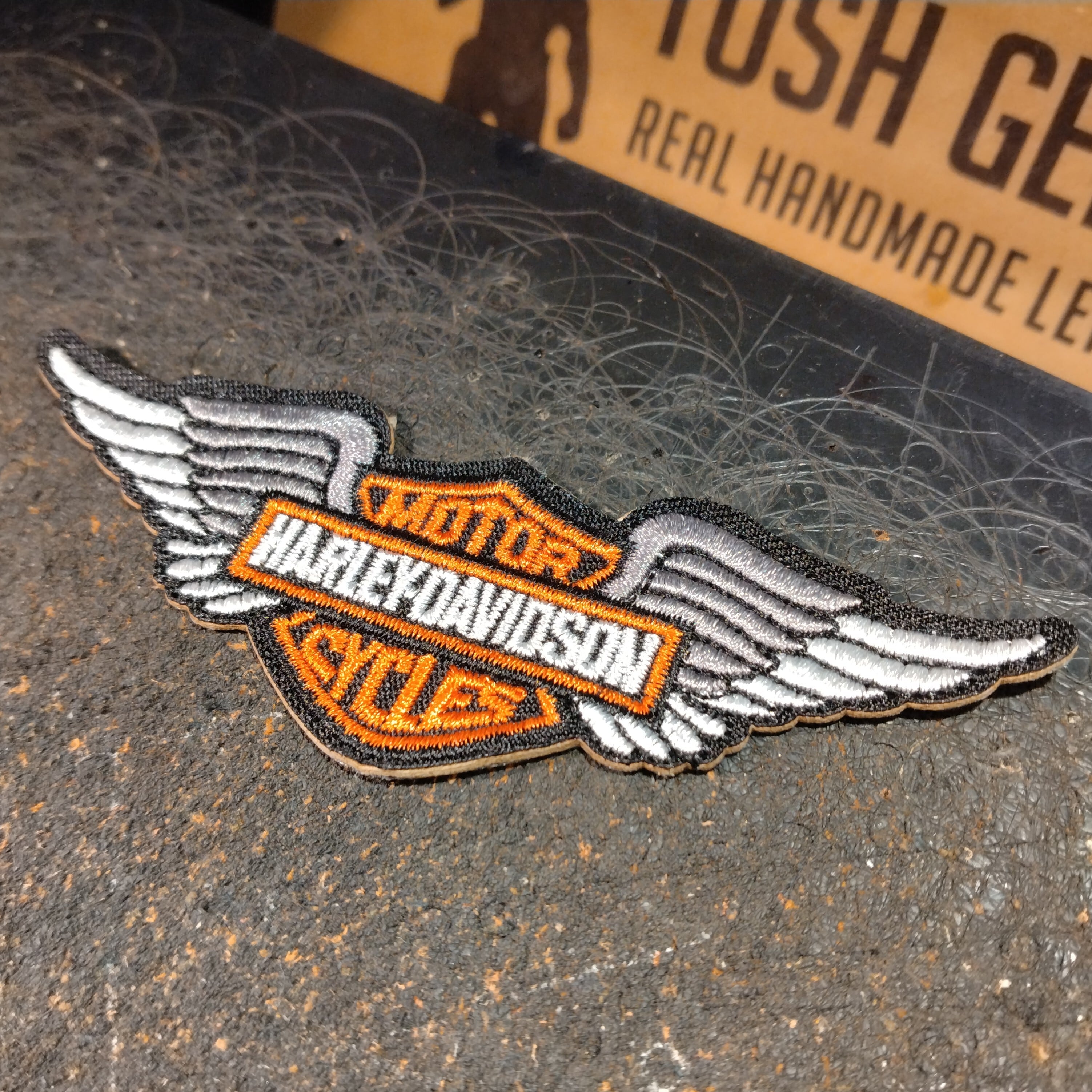 Harley Davidson B＆S Wing Patch 1000yen ハーレーダビットソン ワッペン ウイング TUSH  GENERAL STORE