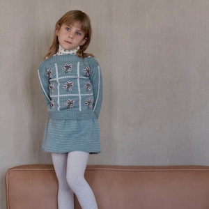 即納 ) 2.4.6y | queen anne's lace pullover | iver & isla