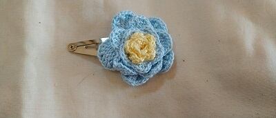 レース編み小物 髪留めパッチンピン kp.no.5 | レース編み小物silky