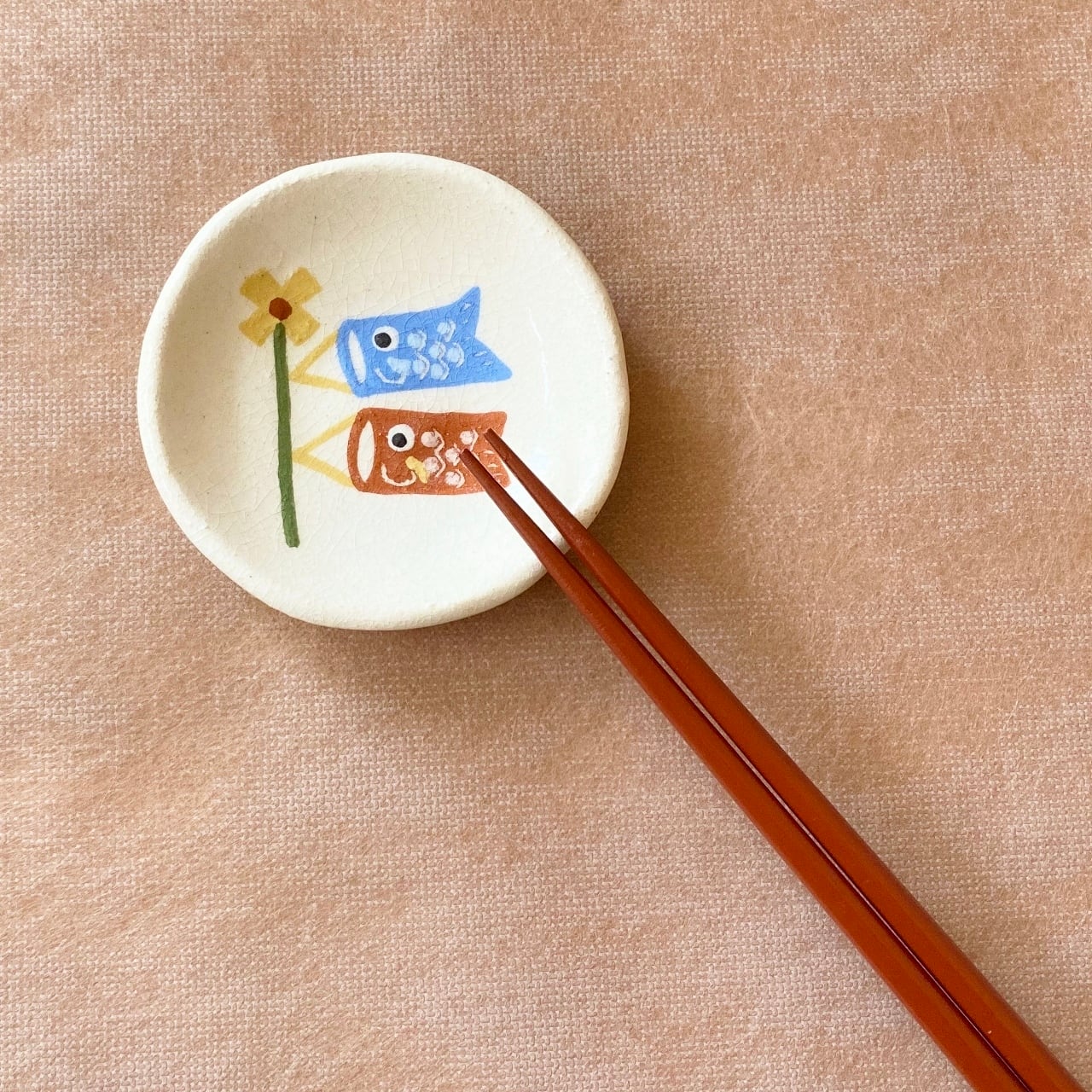 【美品】楽焼、吉村楽入　豆皿　鯉のぼり　8枚セット 楽入窯＞豆皿（鯉のぼり） | UTSUWAYA かねみん