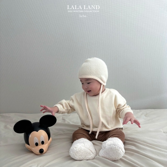 《予約》lala land ¨ bebe) color knit bonnet