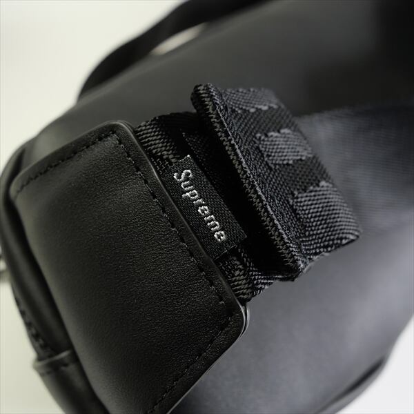 Supreme Leather Waist Bag Black 黒