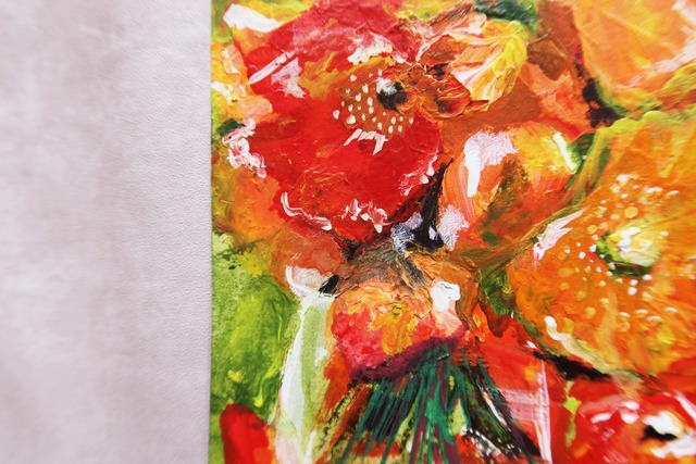 " ユラグアネモネ - Swaying Anemone " Embossed Paper 96㎜×105㎜