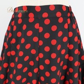フラメンコ 衣装 ファルダ スカート 黒 赤 水玉 ドット フリル ポップ prima boutique プリマブティック ブラック系 レッド系 大人用 舞台衣装 ダンス衣装 おしゃれ レディース