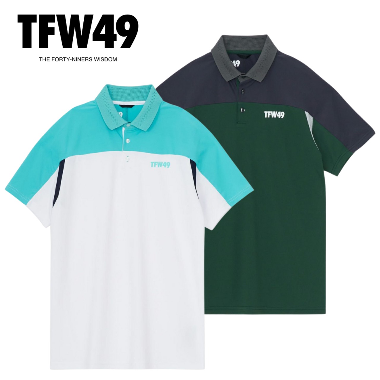 新品未使用 TFW49 RELAX COLLARLESS POLO ホワイト S tfw49 カラーレス