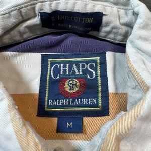 CHAPS RALPH LAUREN S/S shirt 80s ストライプ半袖シャツ 古着