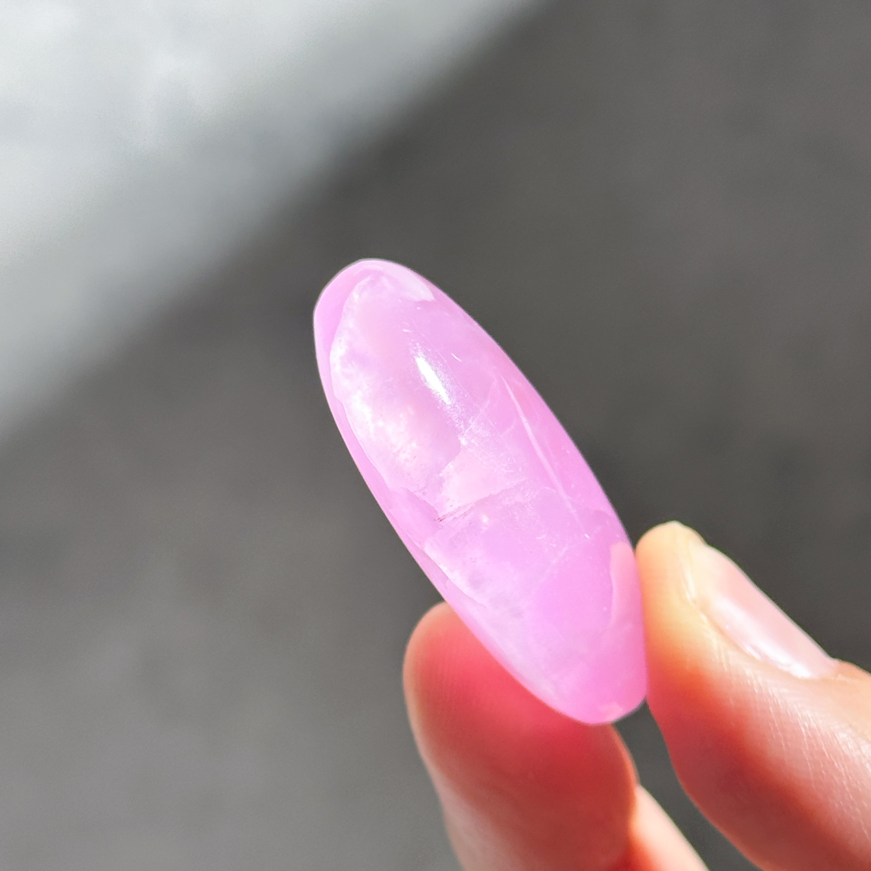 高品質】ピンクアラゴナイト パームストーン 81◇Pink Aragonite Palm