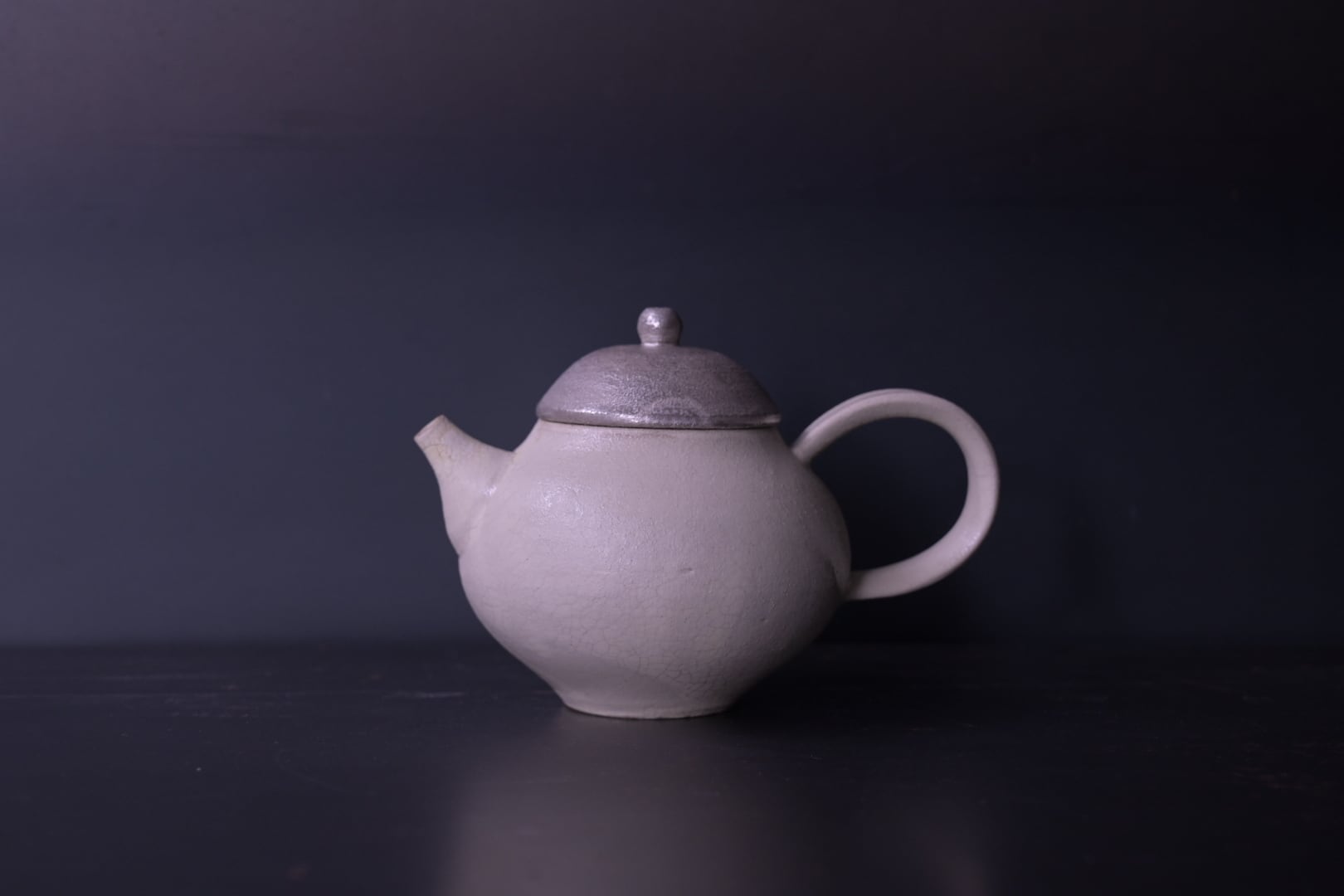 七理摩弓 銀彩急須