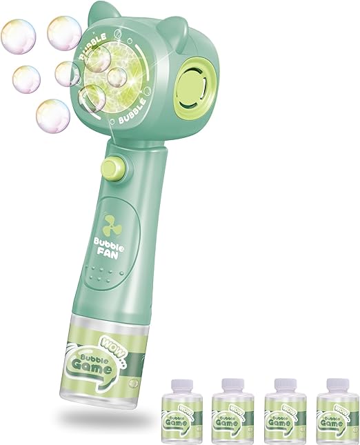 シャボン玉 電動 バブルマシーン 自動 バブルガン 液漏れ防止 LED