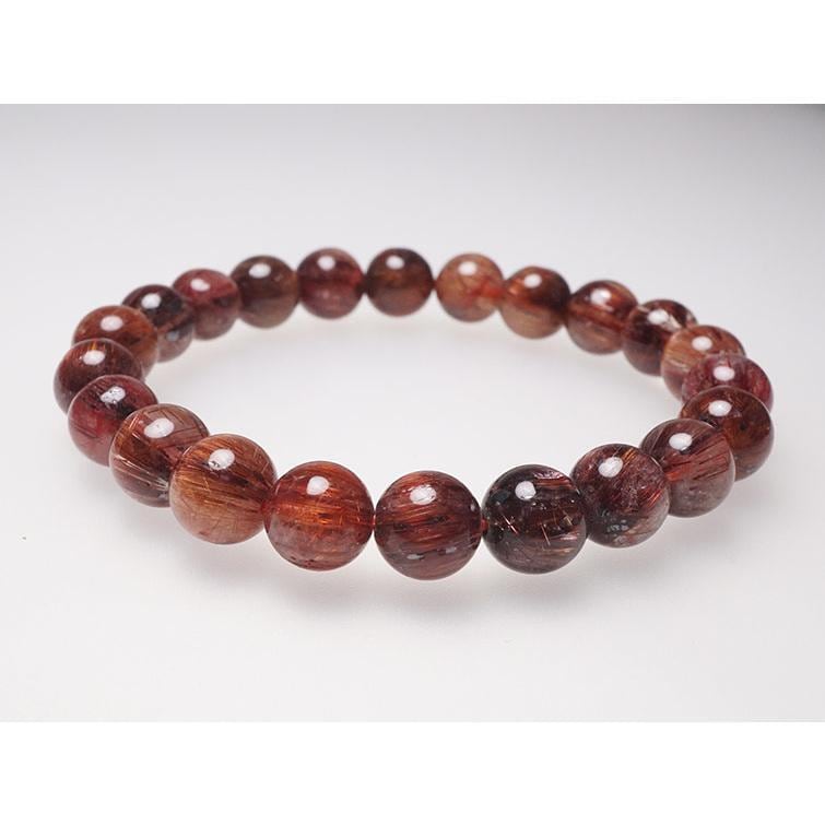 ルチルクォーツ ブレスレット キャッツアイルチル 9mm 一点物 111-11045