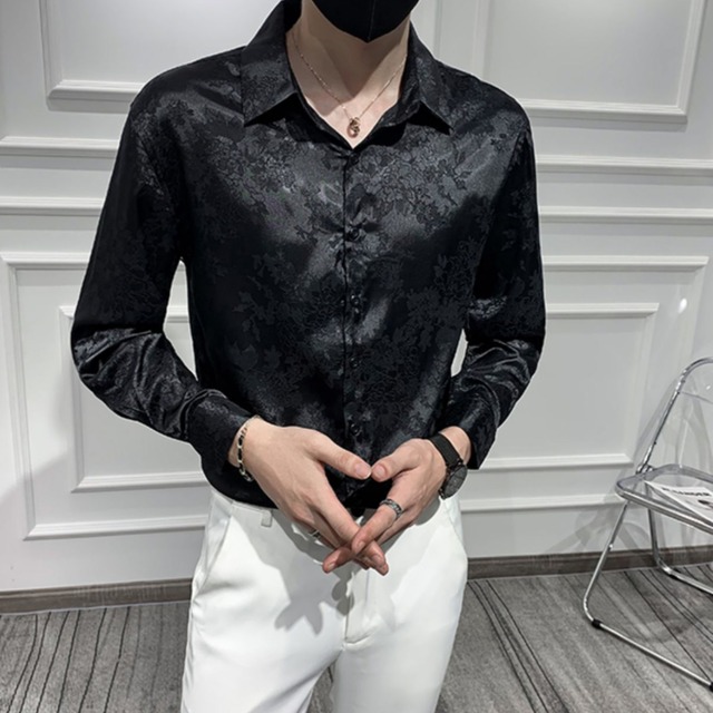 フラワープリントシャツ（2color） M0695