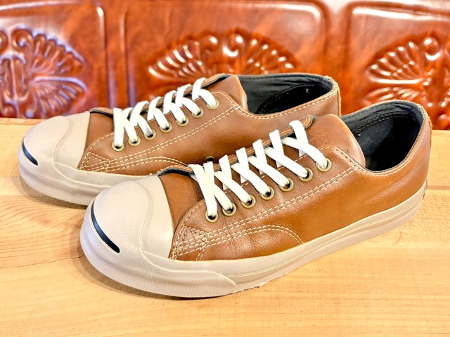 CONVERSE（コンバース）JACK PURCELL LEATHER（ジャックパーセル レザー）茶色 7.5 25.5cm 258