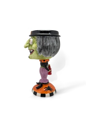 ヴィンテージ雑貨 90s USA ハロウィン 魔女モチーフ セラミックグラス
