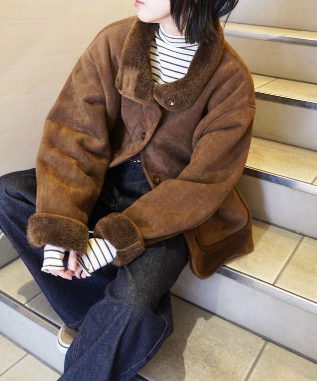 ムートンライクボアコート　5840006（1222）