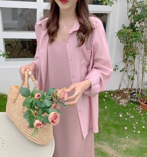 カラフル シャイニーシャツ AJ2205-622