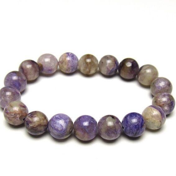 チャロアイト ブレスレット 11mm 一点物 メール便可 111-49286