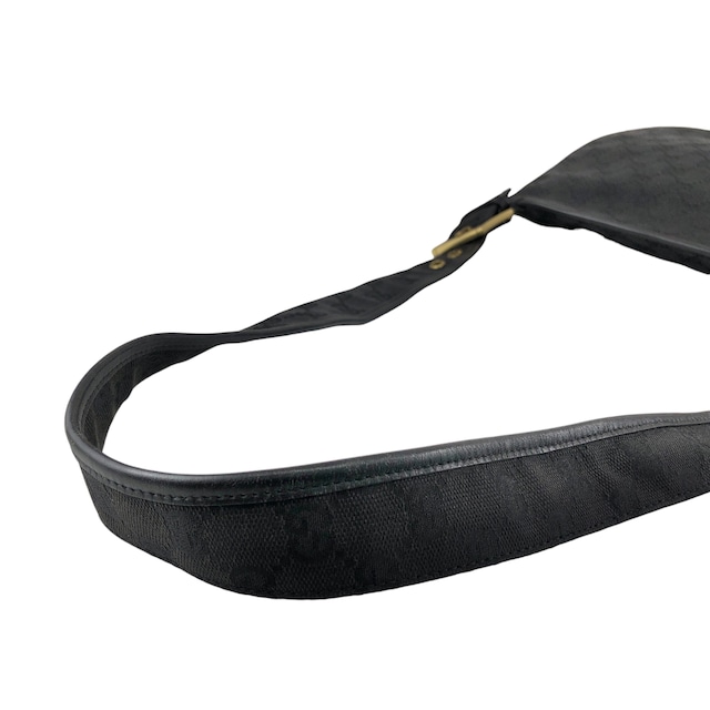 GUCCI グッチ GGキャンバス ショルダーバッグ ブラック キャンバス vintage ヴィンテージ オールド p4jxj7