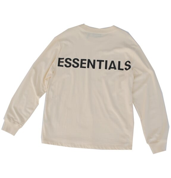 Tシャツ/カットソー(七分/長袖)FOG ESSENTIALS リフレクターロゴ ロンT グレー S