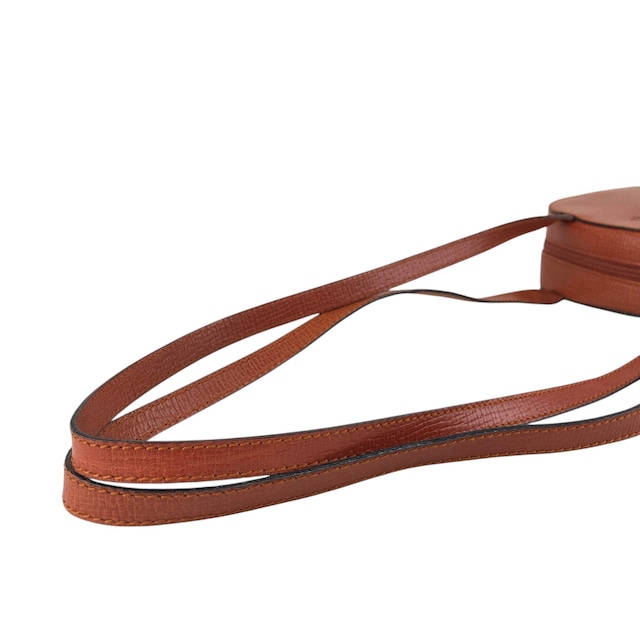 LOEWE ロエベ ショルダーバッグ ブラウン ロゴ型押し レザー vintage ヴィンテージ オールド hhdfi4