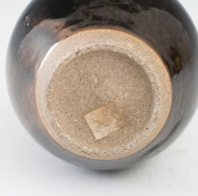 淡海ぜぜ 陽炎園 膳所焼 茶入 龍村織物 七曜太子 仕覆 共箱