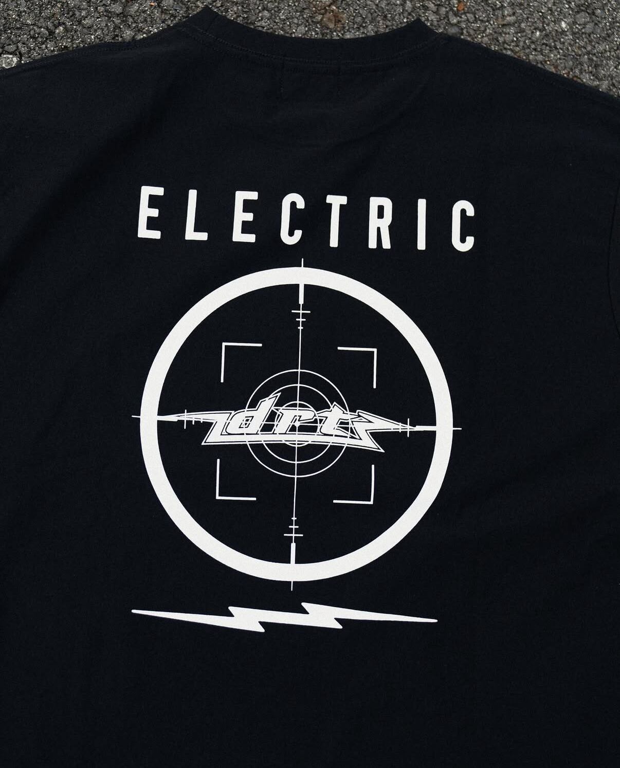 DRT×ELECTRIC TROPHY SHOT DRY L/S TEE 黒 ELECTRIC x DRT / TROPHY SHOT DRY L/S TEE - HONEYSPOT