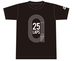 25LAPS BLACK Tee