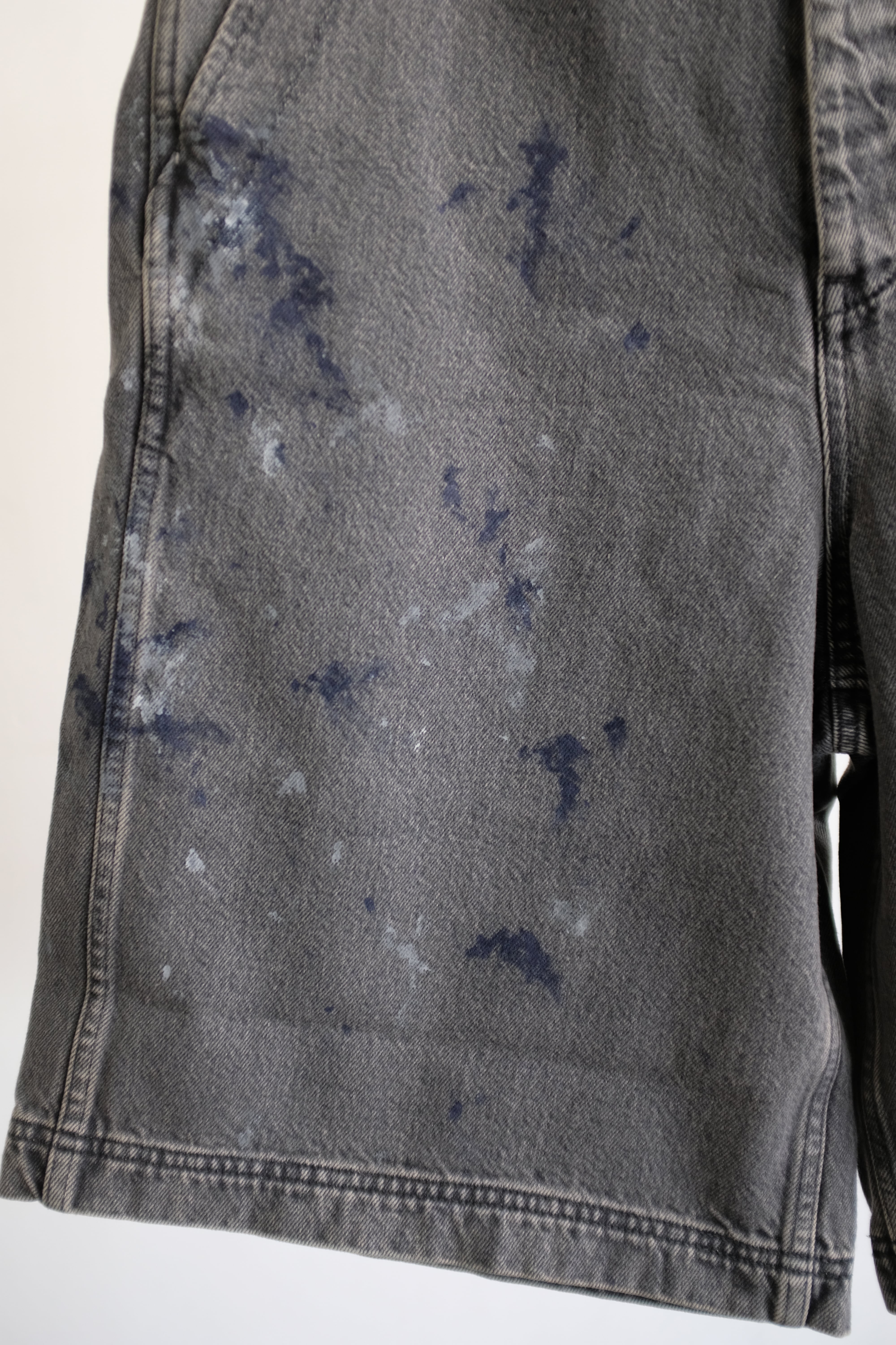 YLÈVE] HAND PAINT DENIM SHORTS / BLACK | YES-姫路の美容院と服のお