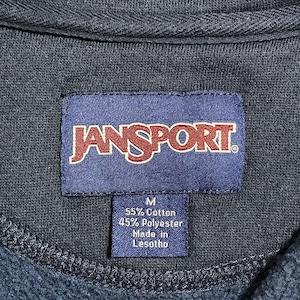 【JANSPORT】カレッジ ブアヒーズ大学 voorhees college ハーフジップ スウェット プルオーバー ワンポイント MEDIUM ジャンスポーツ  US古着