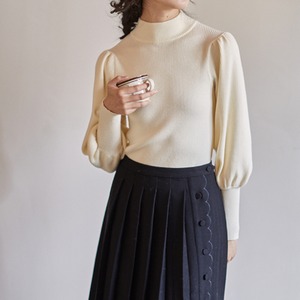ハーフタートルネックボトミングニットトップ W00944