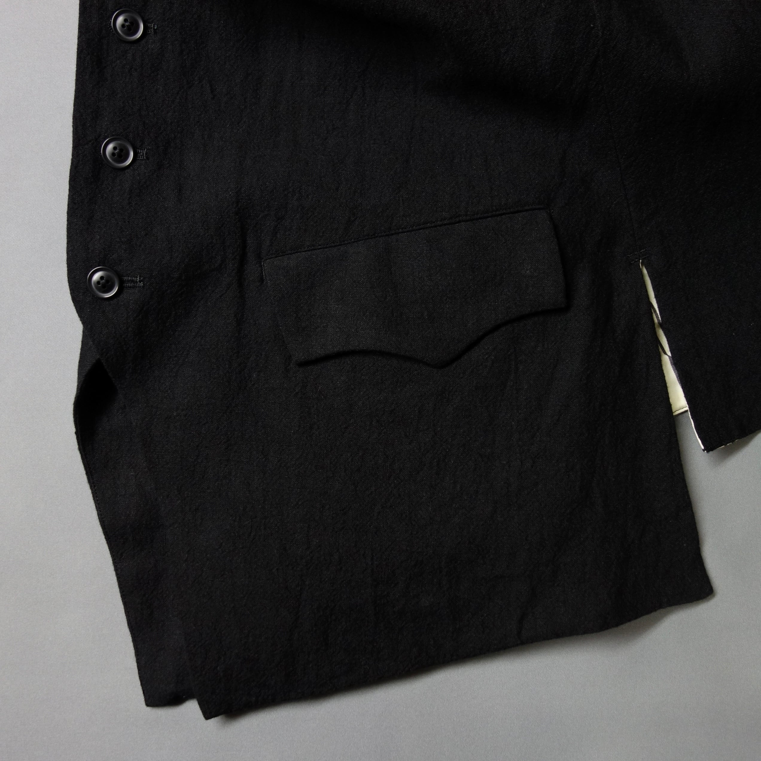 habit à la française gilet / française black | ATELIER GARDENIA