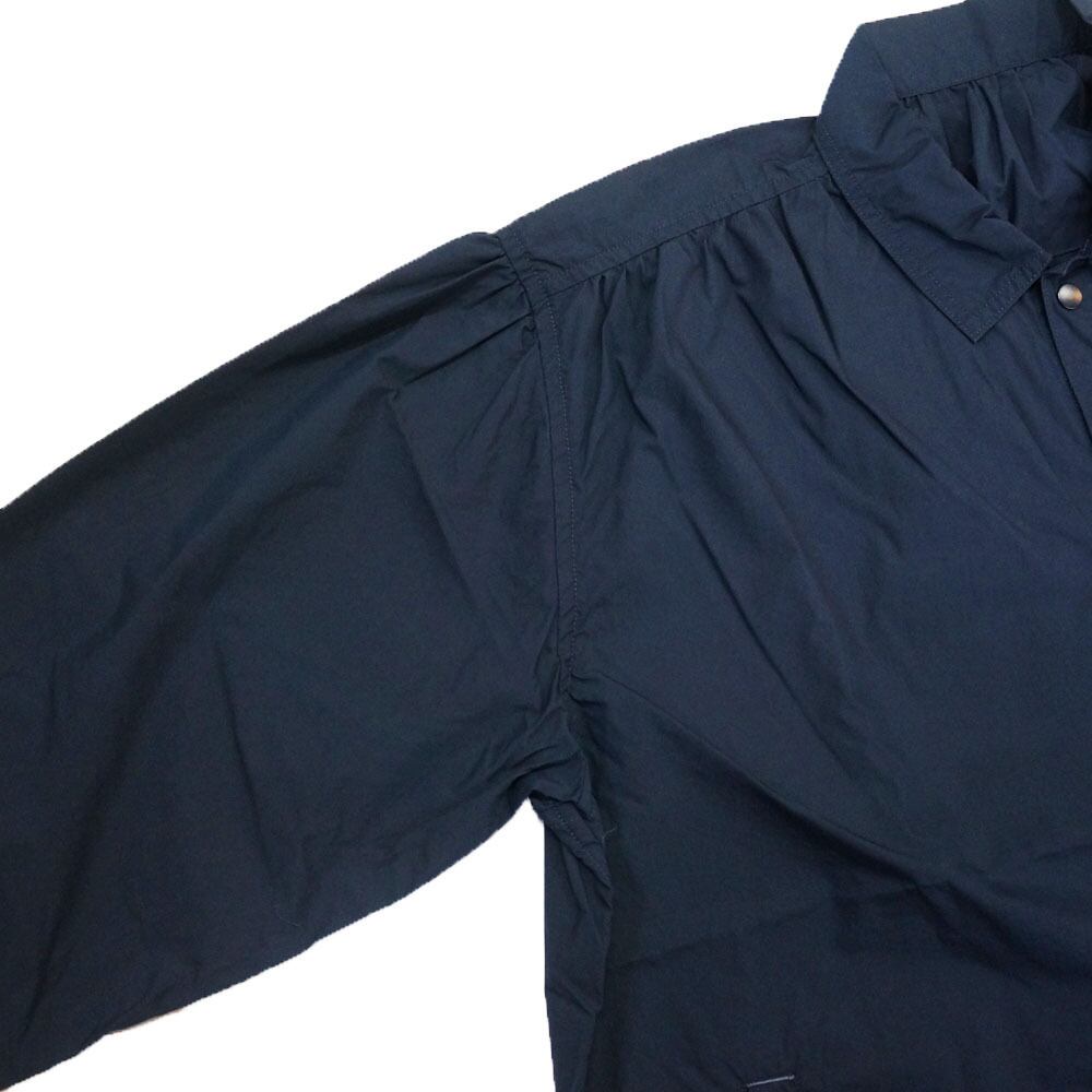 Porter Classic (ポータークラシック) POPLIN GATHERED JACKET -NAVY- ポプリンギャザードジャケット  -ネイビー- [PC-035-1839]