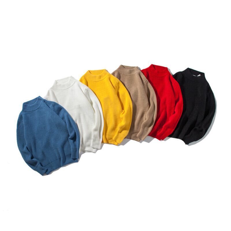 【新作】【送料無料】 Yidaoヴィンテージ2019秋冬ユースベーシックハーフタートルネックセーターメンズカジュアル長袖ボトミングセーター-アリババ ロング オータム 秋物 ウィンター 冬物 ビンテージ hip6-161183604874018