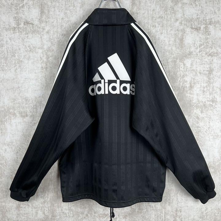 【希少】ビッグサイズ4L 白×黒　adidas トラックジャケット　ジャージ