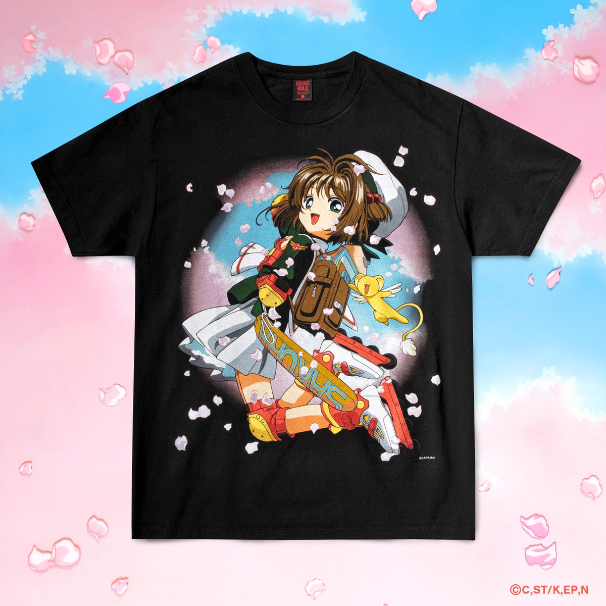 CARDCAPTOR SAKURA × GEEKS RULE 15 SILKSCREEN PRINTING T SHIRT 
