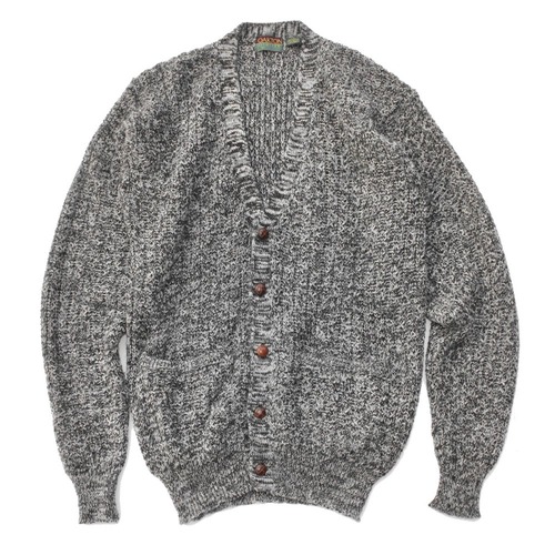 Vintage Knit Cardigan [1990s-] [OAKTON] Mix Gray