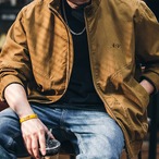 Twill Fabric Stand Collar Full Zip Up Jacket ◇H0228