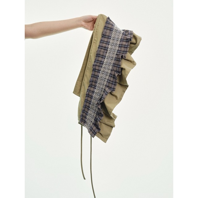 [TheNewYouthPark] Lace Checkerboard multiple layers skirt