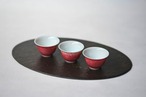 陸寿義 Lu Shouyi - 景徳鎮 紅釉杯 cup