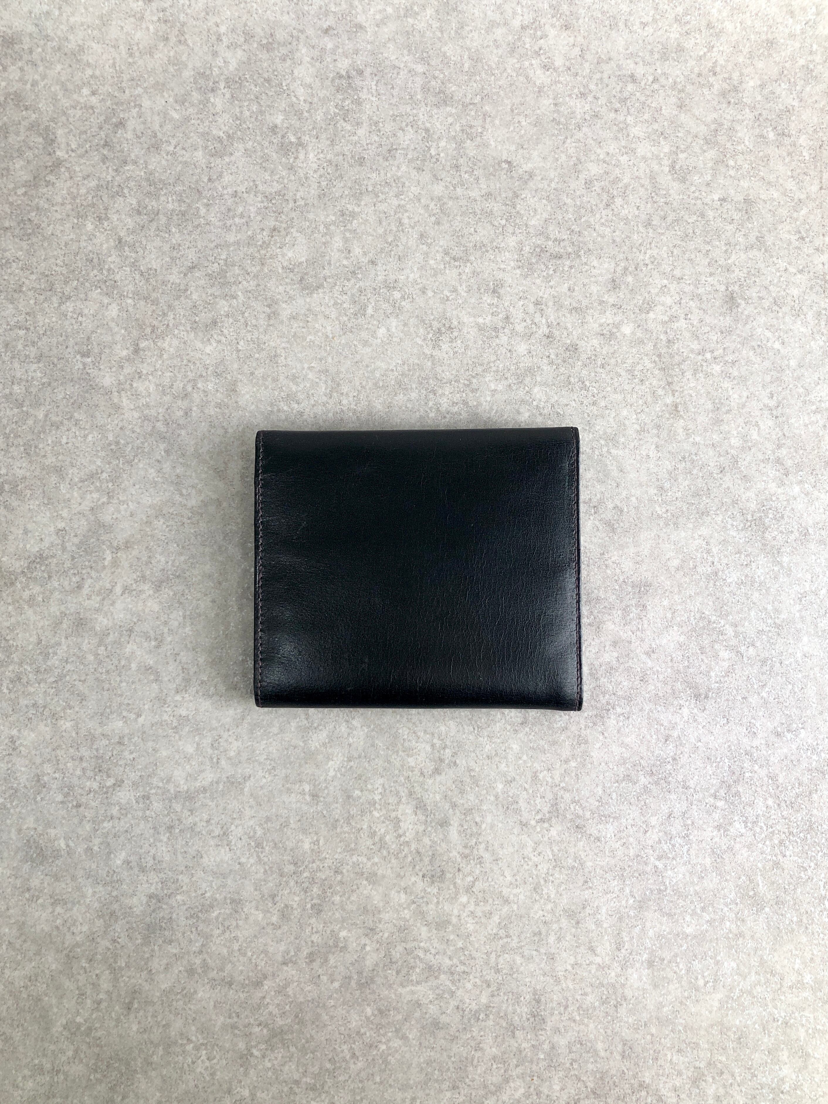 CELINE セリーヌ 財布 ブラック ホースビット レザー コンパクト