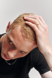 【Open adjust signet ring】/ GOLD