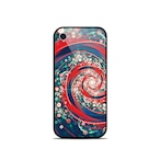 攪乱 - 和風 角丸型 強化ガラスiPhoneケース