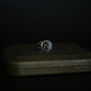 12 ONYX RING ~silver~　１２オニキスリング　シルバー